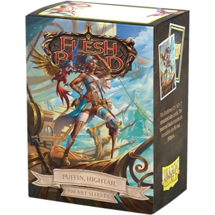 Dragon Shield Flesh & Blood Art Sleeves, 100 CT Premium TCG Hüllen, Smooth & Tough, kompatibel mit Pokémon, One Piece & Magic: The Gathering, Puffin, Hightail – Bild 1