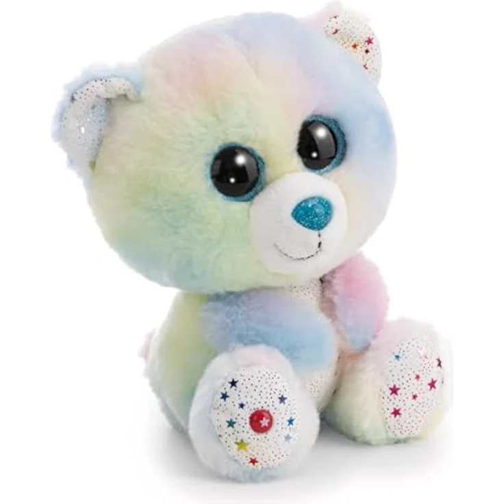 NICI GLUBSCHIS Bär Regenbogen Snoomi 25cm, buntes Kuscheltier aus weichem Plüsch mit Glitzeraugen, ideal zum Kuscheln und Spielen, für Kinder & Erwachsene, perfekte Geschenkidee | 63059 – Bild 1