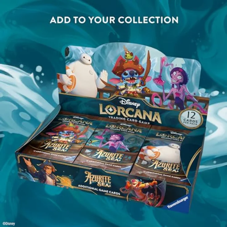 Ravensburger Spielverlag Disney Lorcana Azurblaues Meer - Booster Display mit 24 Booster Packs (Englisch) – Bild 2