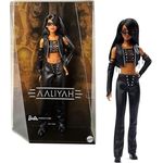 Barbie Anziehpuppe Signature Music Series - Aaliyah, schwarze Puppe im Outfit des Musikvideos "One in a Million" mit Puppenständer und Echtheitszertifikat