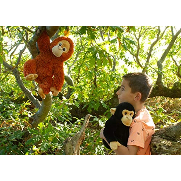Keel Toys Plüsch Orang-Utan 25cm, nachhaltiges Kuscheltier mit realistischem Design und langen Armen – Bild 2