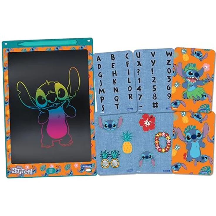 Lexibook Stitch 11’’ E-ink Zeichentablett mit Schablonen, pädagogisch und kreativ für Kinder ab 3 Jahren – Bild 1