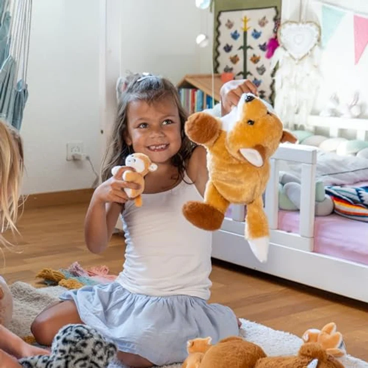 Mamanimals 2020607, Fuchs, Kuscheltier für Kinder und Erwachsene – Bild 6