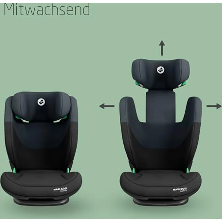 Maxi-Cosi Kindersitz RodiFix S i-Size, mit G-Cell Seitenaufprallschutz & Isofix, Tonal Black – Bild 5