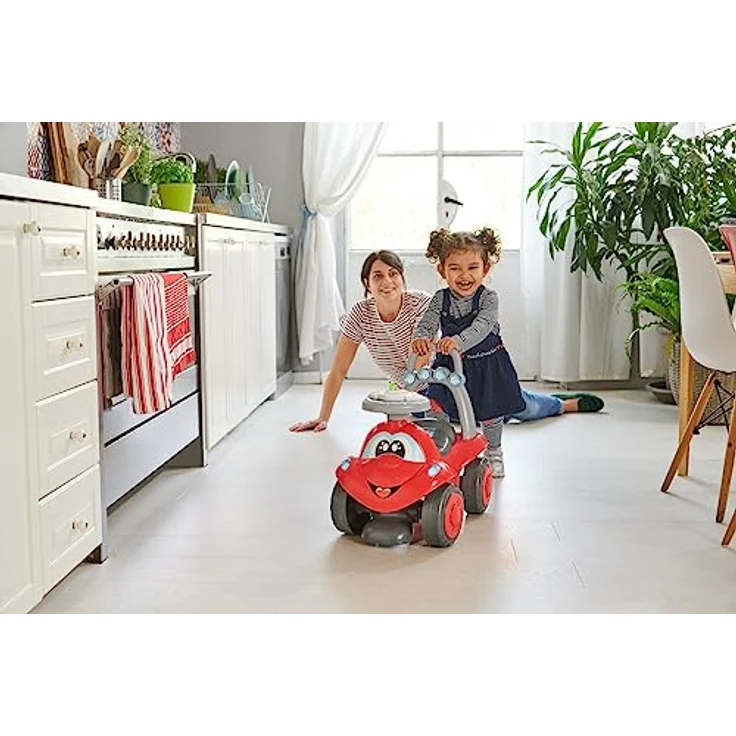 Chicco Billy Walk&Ride Eco+, Erste Schritte, 2in1 Lauflerner und Fahrgerät, einfache Montage, ergonomischer Lenker, breite Räder, mit Geräuschen und Fahrlicht, recycelter Kunststoff, 12-36 Monate, rot – Bild 4