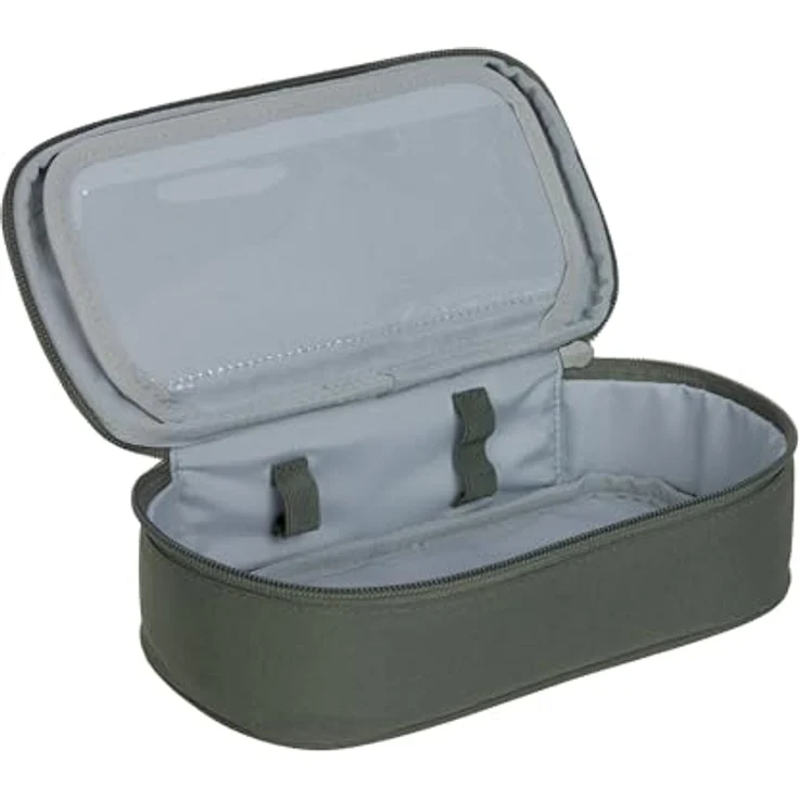LÄSSIG Bold Schlampermäppchen School Pencil Case Dark Olive, aus recyceltem Polyester, nachhaltig & praktisch – Bild 3