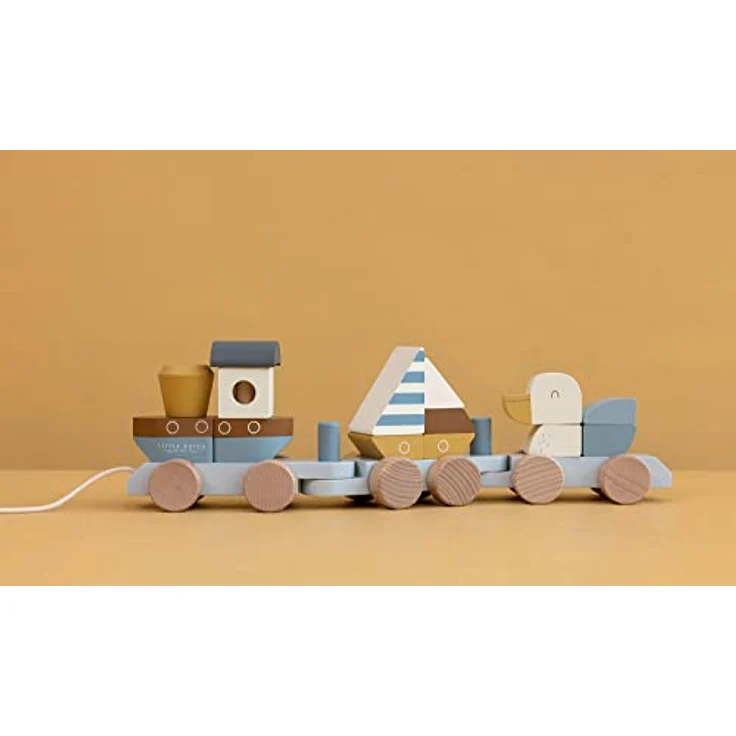 Little Dutch Eisenbahn mit Steck-Formen Sailors Bay FSC Beige – Bild 5