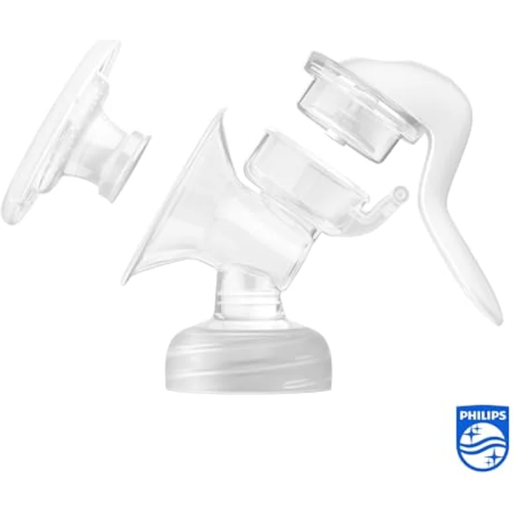 Philips Avent Handmilchpumpe - einfaches Abpumpen, mit Natural-Motion Technologie (Modell SCF430/01), Transparent - Preisvergleich – Bild 3