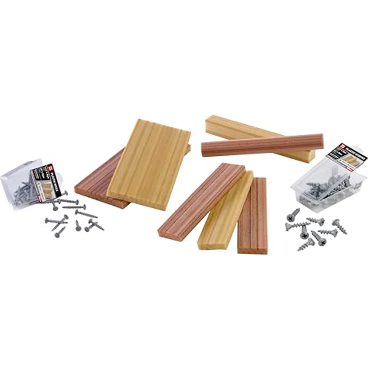 Little Tikes® Kinder-Werkzeug-Set Creative Construction, Nachfüllpack mit Holzoptik-Nägeln und Schrauben, 9 Teile – Bild 1
