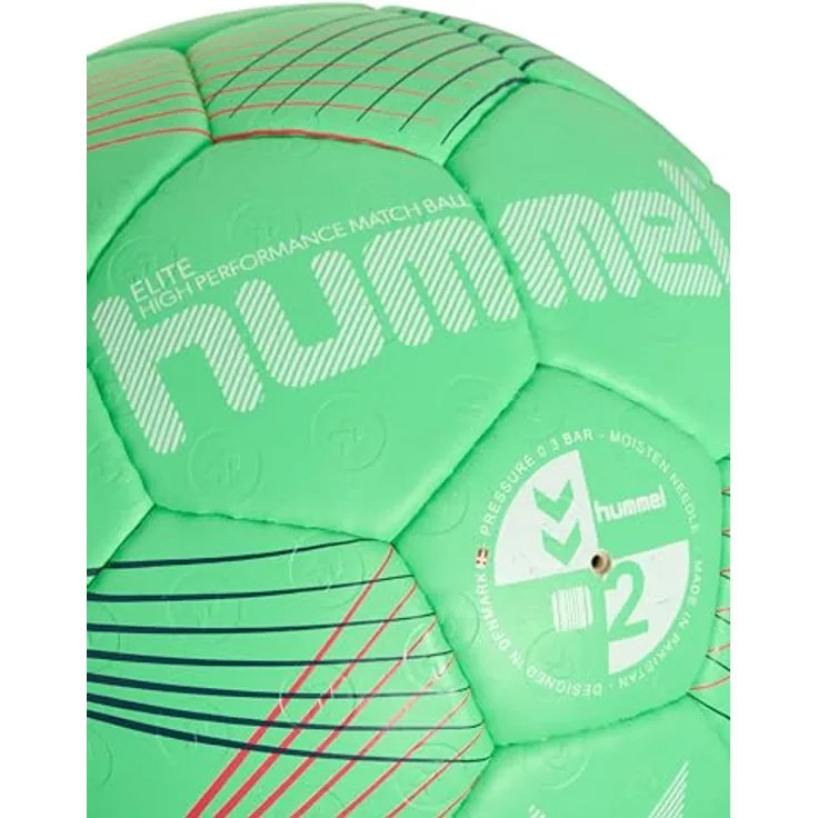 hummel Handball Elite Hb Erwachsene Größe 3, High Performance Match Ball mit Air-Touch-Schaum in PU, geeignet für Kunstharz, Blau