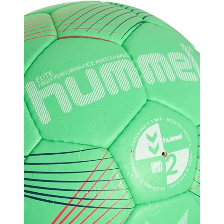 hummel Handball Elite Hb Erwachsene Größe 3, High Performance Match Ball mit Air-Touch-Schaum in PU, geeignet für Kunstharz, Blau – Bild 1