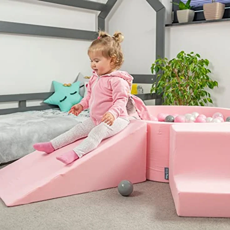 KiddyMoon Spielplatz Aus Schaumstoff Hindernisläufen, Pink – Bild 5