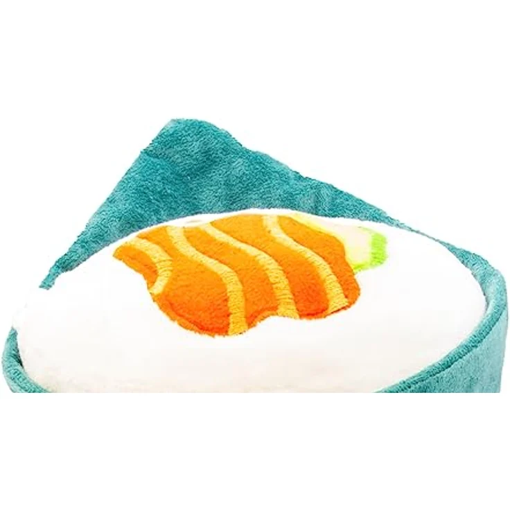 Joy Toy - Plushi Temaki (gestickt) Plüsch - Größe 11x17x34 cm - authentisches Sushi Design - ideal als Geschenk - verschiedene Sorten erhältlich – Bild 2
