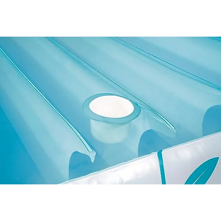 Intex Tropical Canopy Lounge, Schwimmliege mit Dach, 2,24 x 1,50 x 1,65 m, abnehmbare Dach, zwei Getränkehalter – Bild 5