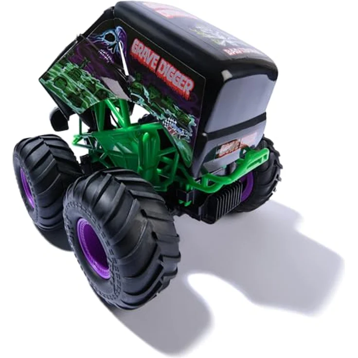 Monster Jam Smash 'n Bash Grave Digger, Ferngesteuerter Monstertruck mit Crash-Reparatur-Funktion, 2,4 GHz, Maßstab 1:15, ab 4 Jahren – Bild 4