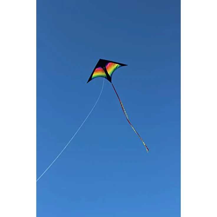 Wolkenstürmer Delta Kinderdrachen Rainbow mit 3m Drachenschwanz, idealer Einsteigerdrachen – Bild 2