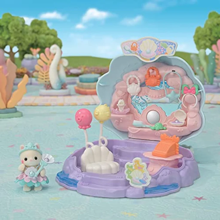 Sylvanian Families Baby Meerjungfrauen Boutique, Spielset mit Figur für Kinder, 5760 – Bild 4