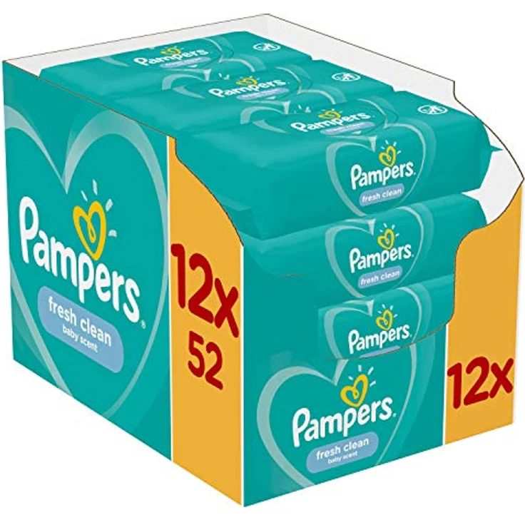 Pampers Fresh Clean Baby Feuchttücher 3x 4x52 Stück – Bild 2