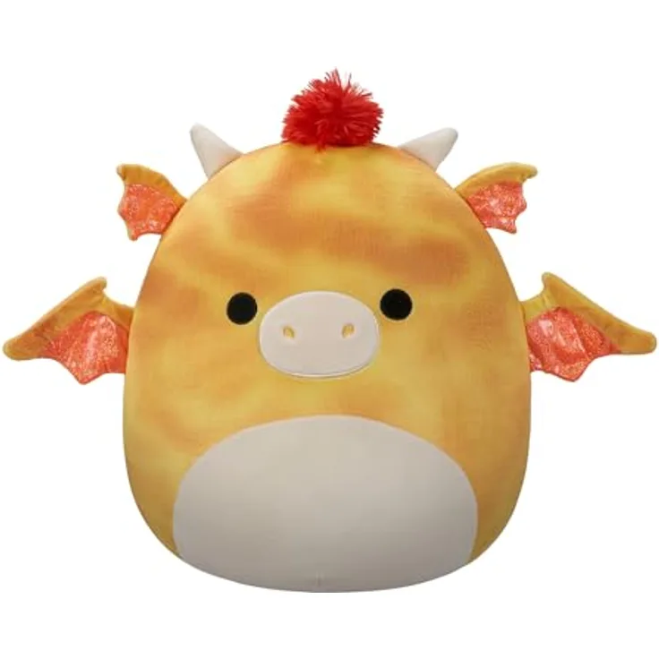 Squishmallows SQCR05480 - Dieric der gelbe Drache 40 cm, offizielles Jazwares Plüsch, superweiches Kuscheltier