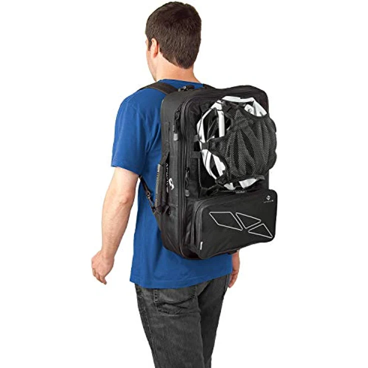 M-Wave Gepäcktasche 3-fach Traveller, schwarz/ grau, 62 l – Bild 4
