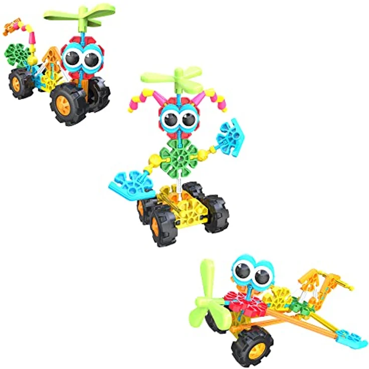 Basic Fun Kid K'NEX | Zoomin' Buddies 20 Modell | Kinder-Bastelset mit 48 Teilen | Lernspielzeug für Kinder, lustiges und farbenfrohes Bauspielzeug für Jungen und Mädchen, Konstruktionsspielzeug ab 3 Jahren | – Bild 4