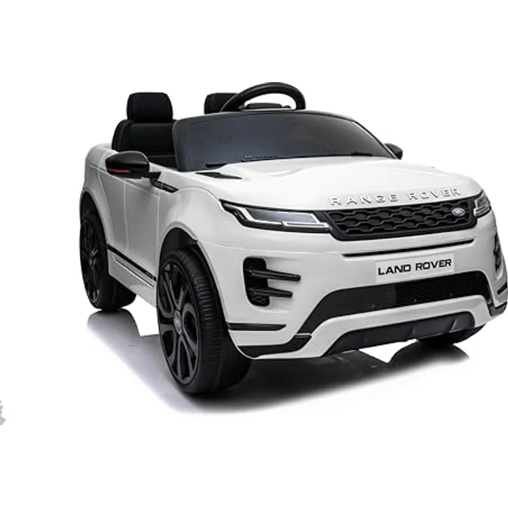 FINOOS Kinder Elektroauto Range-Rover Evoque 12V Original Lizenz Kinderauto Kinderfahrzeug Elektroauto, weiß, Musikmodul, Bluetooth, Hupe, MP3, UKW-Radio, USB-Eingang – Bild 5
