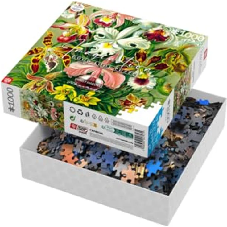 Good Loot Ernst Haeckel Orchidea Puzzle, 1000 Teile mit hochwertigem Druck und Canvas-Effekt – Bild 1