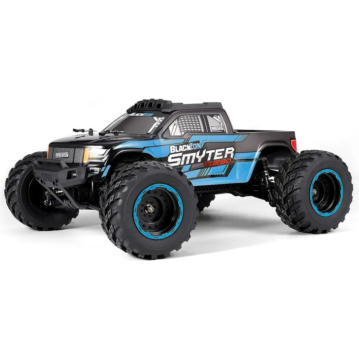 Blackzon Smyter MT Turbo, 1/12 4WD RC Monstertruck mit bürstenlosem Motorsystem, 2,4-GHz-Fernsteuerung und spritzwassergeschützter Elektronik