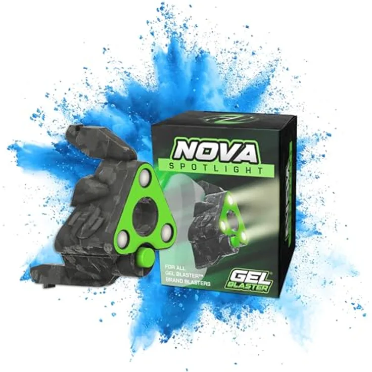 Gel Blaster Nova Spotter LED-Spitze, Grün-Grau, Zubehör für Gel Blaster mit verbesserter Sichtbarkeit, 10 g leicht