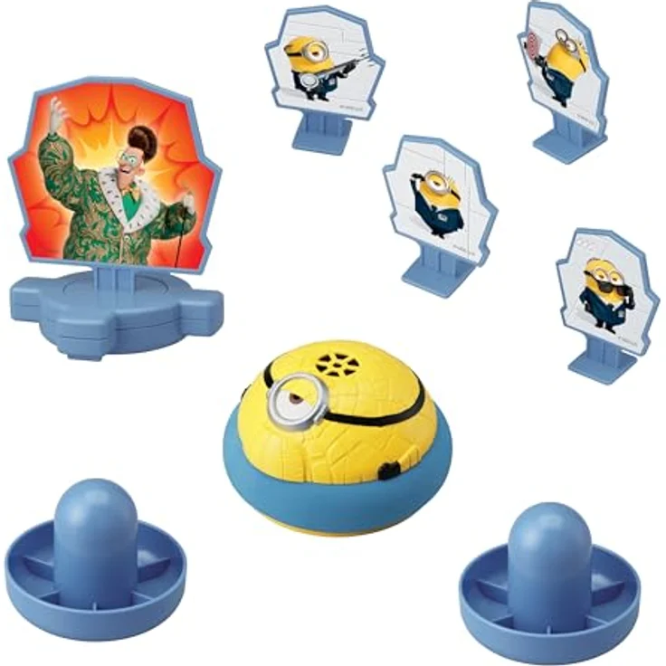EPOCH Games - 7519 Minions Hover Strike Battle - Actionspiel im Air Hockey Stil für 2 Spieler, geeignet für Kinder ab 4 Jahren – Bild 2
