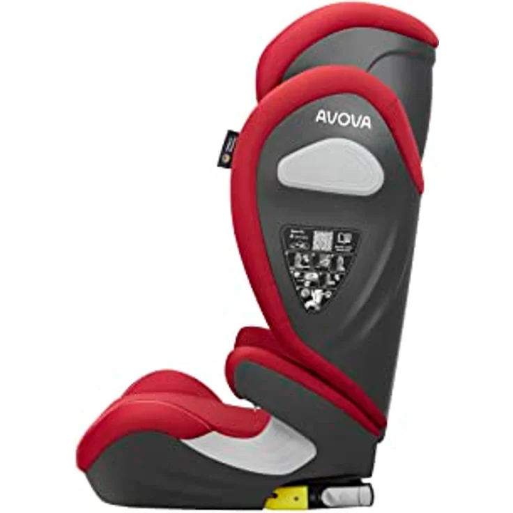Avova Sora-Fix Autokindersitz, 12-fach verstellbare Sicherheitskopfstütze, ISIP, ab 100 cm - 150 cm, Schwarz – Bild 6