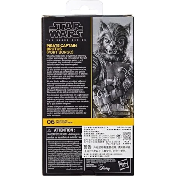 Star Wars The Black Series Pirate Captain Brutus (Port Borgo), Skeleton Crew Action-Figur mit 5 Blaster-Accessoires, 15 cm – Bild 3