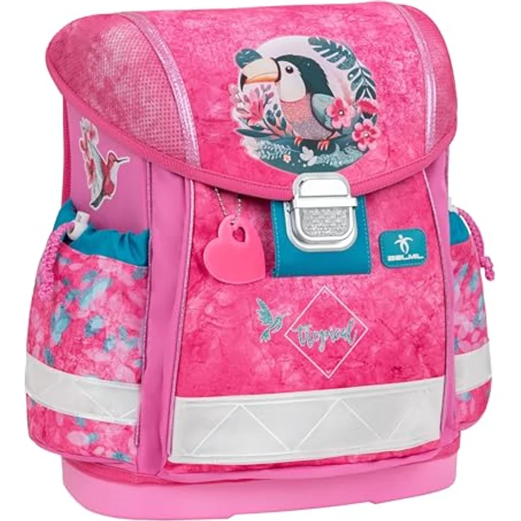 Belmil Classy Schulranzen-Set 4-teilig, ergonomisch, wasserdicht, 19 L, inkl. Turnbeutel und Schlamperetui, für Grundschule 1.-3. Klasse – Bild 3