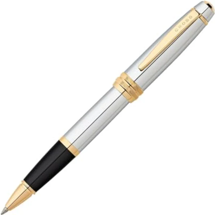 OTTO Füllfederhalter Bailey-Kollektion, hochpoliertes Chrom und 23-karätig-goldplattierte Beschläge, schwarz – Bild 1