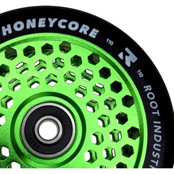 Root Industries Honeycore Stunt-Scooter Rolle 110mm Grün/PU Schwarz, Leichtgewichtige Wabenstruktur – Bild 2
