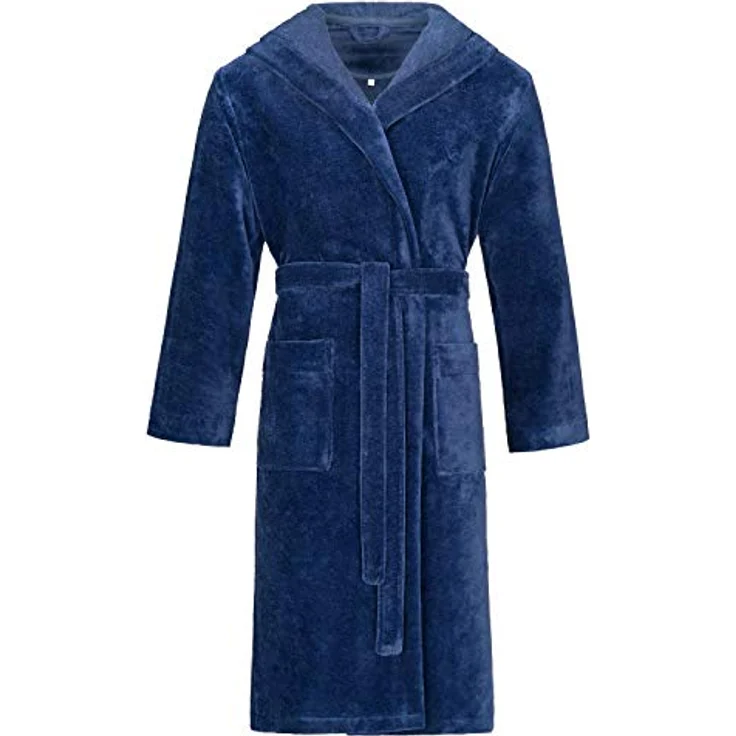 Bugatti Roberto, Kapuzen-Bademantel für Herren aus Microfaser, graphit, 50% Baumwolle, 50% Polyester – Bild 7