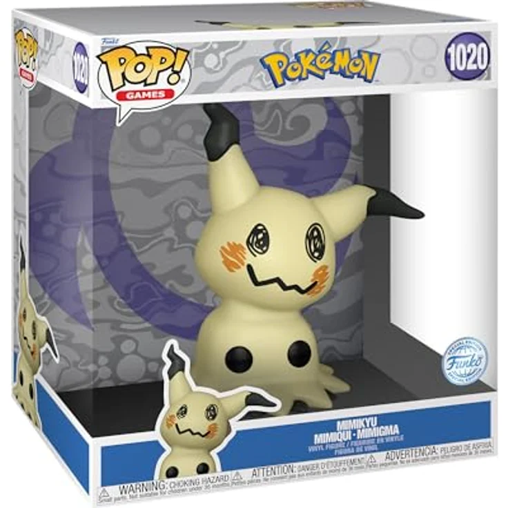 Funko Pop! Jumbo: Pokemon - Mimikyu - Mimigma - 10 Zoll Vinyl-Sammelfigur - Geschenkidee - Offizielle Handelswaren - Spielzeug Für Kinder und Erwachsene - Video Games Fans - Modellfigur Für Sammler – Bild 1