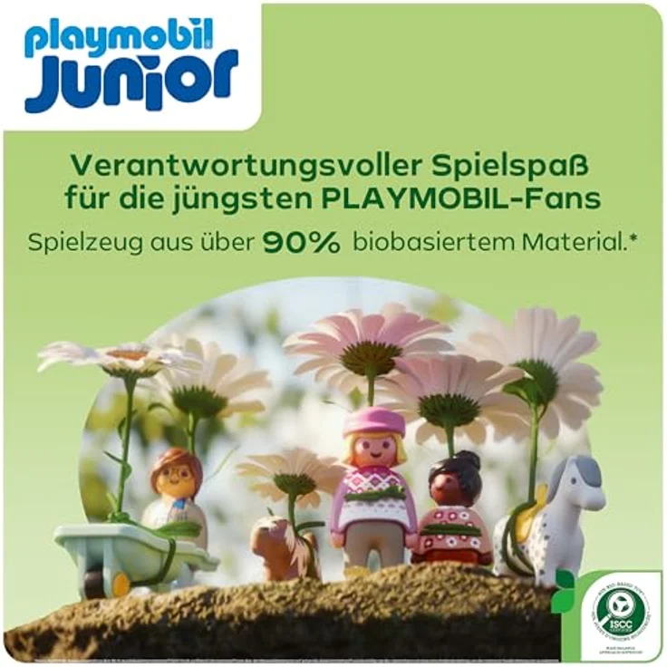 Playmobil® Konstruktions-Spielset Bauernhof-Abenteuer mit Traktor, Anhänger u. tier. Freunden (71656), (29 St), JUNIOR, Made in Europe – Bild 6