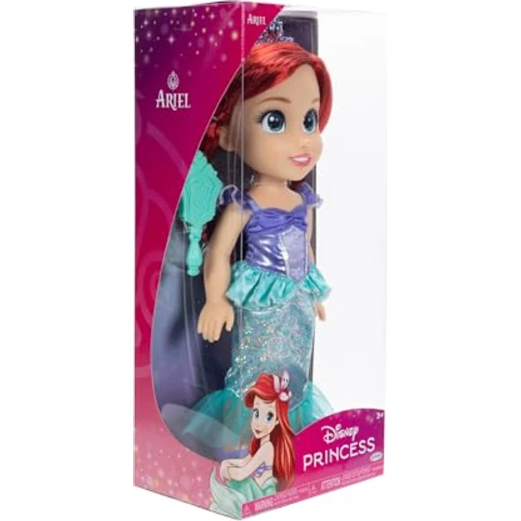 Jakks Pacific Babypuppe Disney Princess - Meine Freundin Arielle - ca. 35 cm, Meerjungfrauenkleid in Violett und Türkis-Tönen, mit RoyalReflection™ Augen – Bild 9