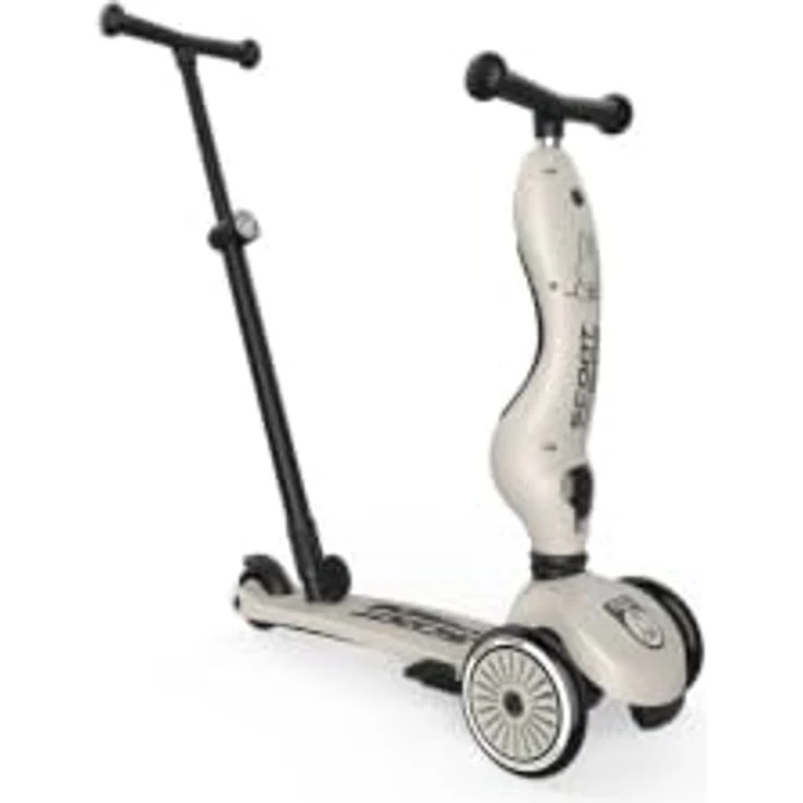 Scoot and Ride Highwaykick 1, 2in1 Laufrad und Scooter mit Schiebegriff, Miffy Kollektion, weiß – Bild 4