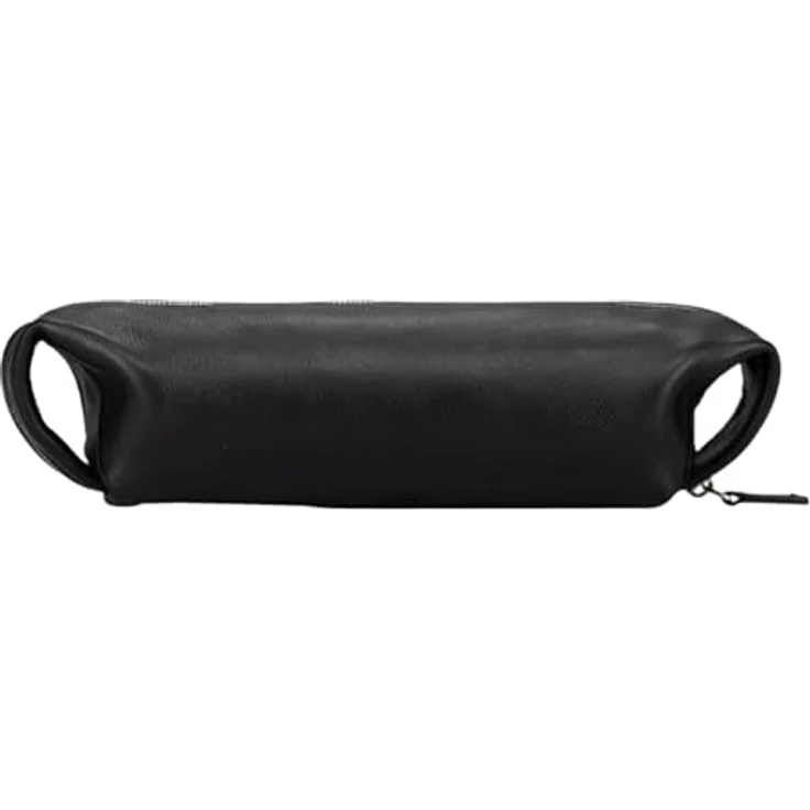 Jost Odense Leder Schlampermäppchen, vielseitiges Federmäppchen mit hohem Platzangebot, schwarz – Bild 4