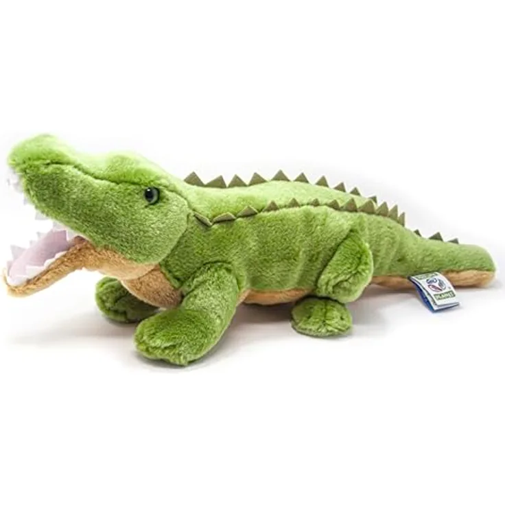 Nature Planet Kuscheltier - Plan L - Krokodil aus recycelten Materialien, liebevolle Geschenkidee