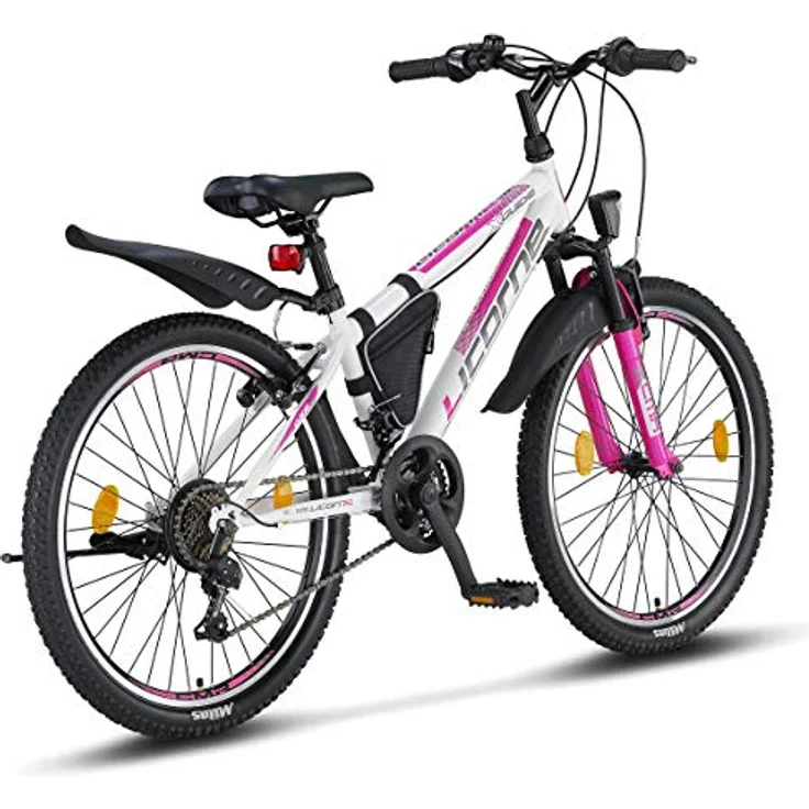 Licorne Bike Guide Premium Mountainbike in 24 Zoll - Fahrrad für Mädchen, Jungen, Herren und Damen - Shimano 21 Gang-Schaltung – Bild 4