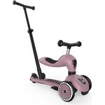 Scoot & Ride Highwaykick 1 Push and Go Kickboard mit Sitz Kinderroller Scooter 2in1 Laufrad mit Lenkstange ab 1 2 Jahren mitwachsend Höhenverstellbar werkzeuglos (Wildberry)