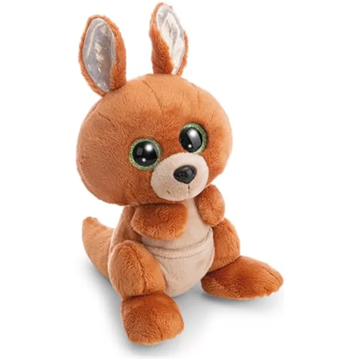 NICI Kuscheltier GLUBSCHIS Känguru Kanni-Manni 25cm, braun, weiches Plüschstofftier mit großen Glitzeraugen und Bauchbeutel, für Kinder & Erwachsene, tolle Geschenkidee | 63058 – Bild 1