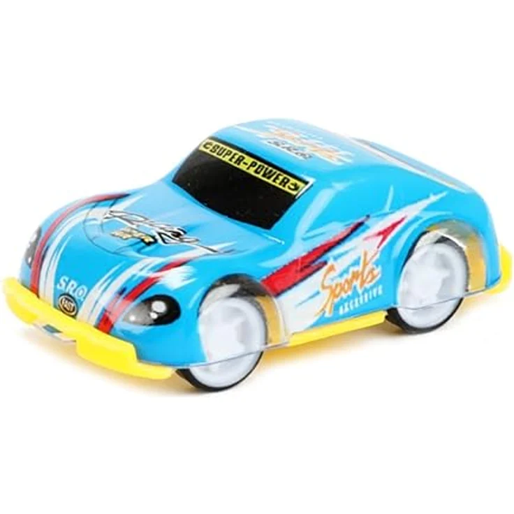 Toi-Toys Turbo Racers Mini RENNAUTO Set, 12-tlg. Rallye Spielzeugautos mit Rückziehmotor, bunt – Bild 4