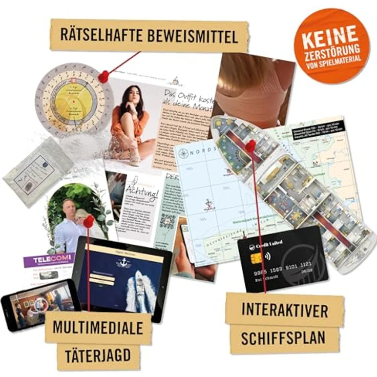 Hidden Games Tatort - Tödliche Überfahrt - Realistisches Krimispiel für 1-6 Personen, Escape Room Erlebnis, multimediale Täterjagd, 1,5 - 2,5 Stunden Spielzeit – Bild 3