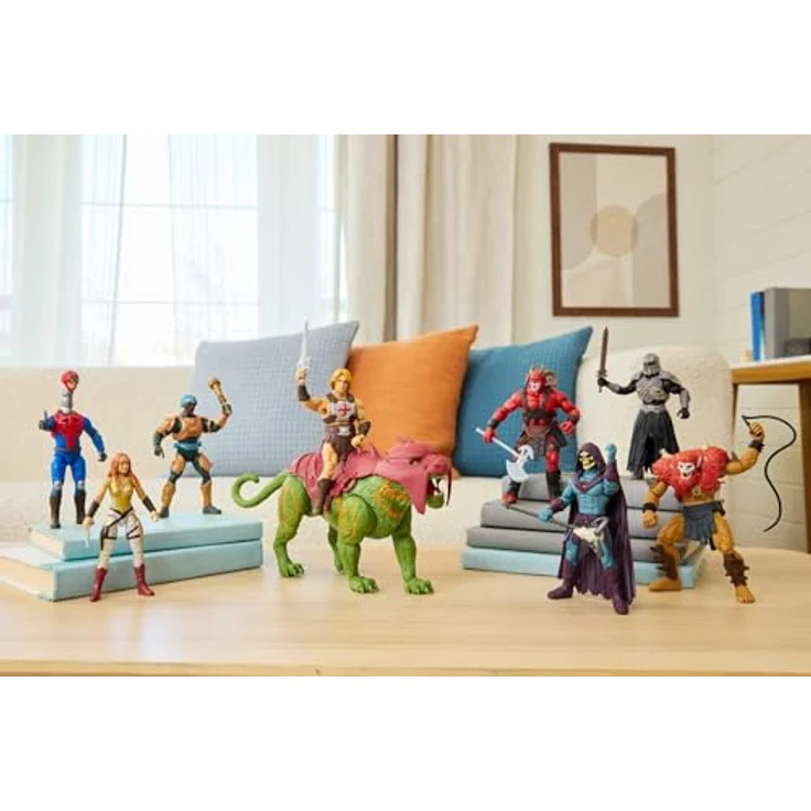 Masters of the Universe Skeletor Actionfigur, ca. 14 cm groß mit Havoc-Stab, bewegliche Gelenke, mehrfarbig, Kunststoff – Bild 4
