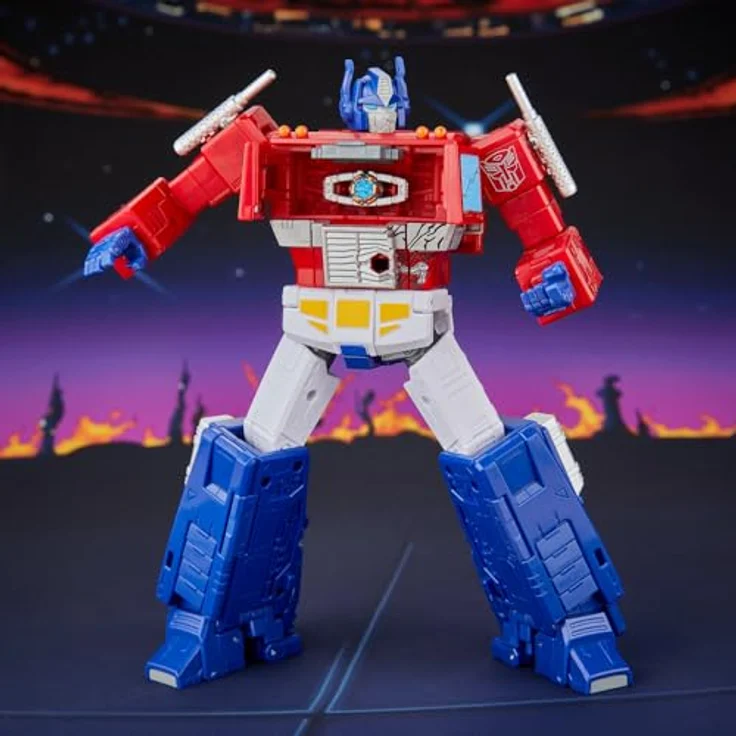 Hasbro The Transformers: The Movie Studio Series Leader Class Actionfigur MTMTE Collection, Optimus Prime, 18 cm, mit Leadership Matrix und Blaster, 40 Schritte Verwandlung – Bild 16