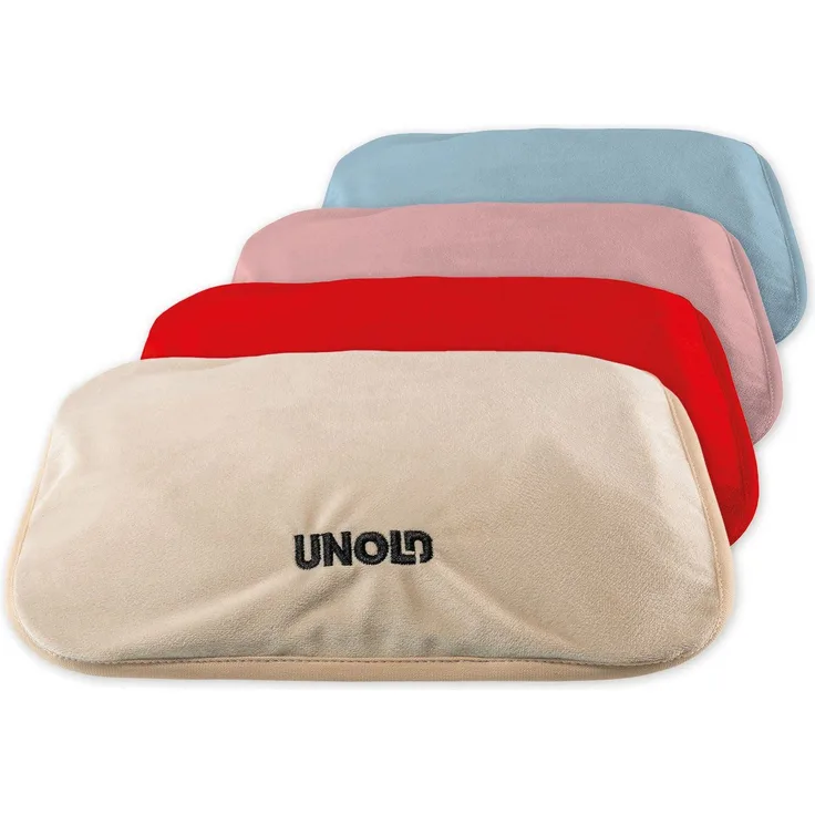 Unold Wärmi Elektrische Wärmflasche, Stoffbeutel, Bauch-/ Rückenbinde, ohne heißes Wasser und Elektrosmog, in vier Farben